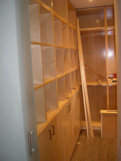 Montaje de vestidor en vivienda